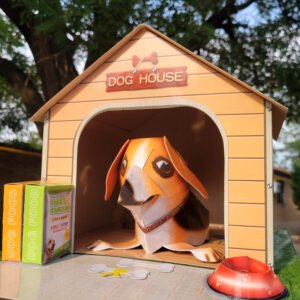 祭祀用品纸扎宠物狗纸房子成品小狗仔纸丧葬祭祀烧纸纸扎狗粮别墅 - Image 2