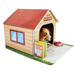 祭祀用品纸扎宠物狗纸房子成品小狗仔纸丧葬祭祀烧纸纸扎狗粮别墅 - Image 5