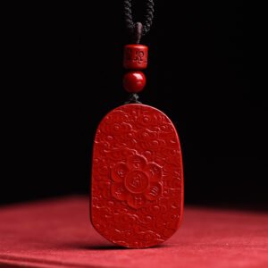 高含量紫金砂观音佛头吊坠朱砂吊坠挂件 紫金砂吊坠挂件项链男挂 - Image 2